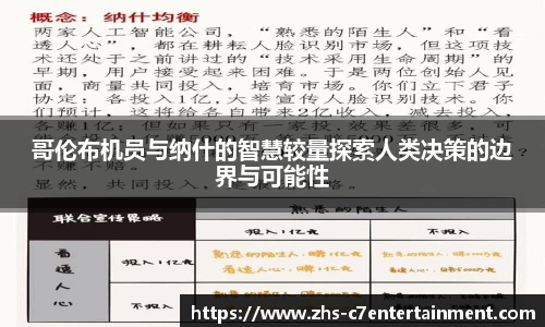 哥伦布机员与纳什的智慧较量探索人类决策的边界与可能性